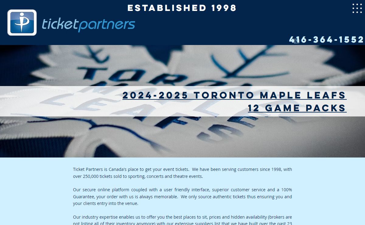 Toronto Maple Leafs Tickets | Ticket Partners