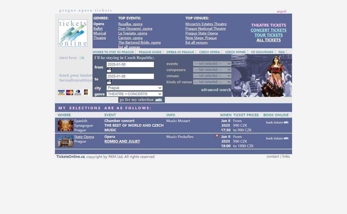 Prague Opera Tickets