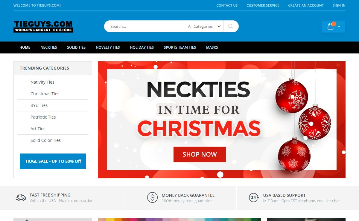 Mens Ties and Neckties with Free Shipping at Tieguys.com