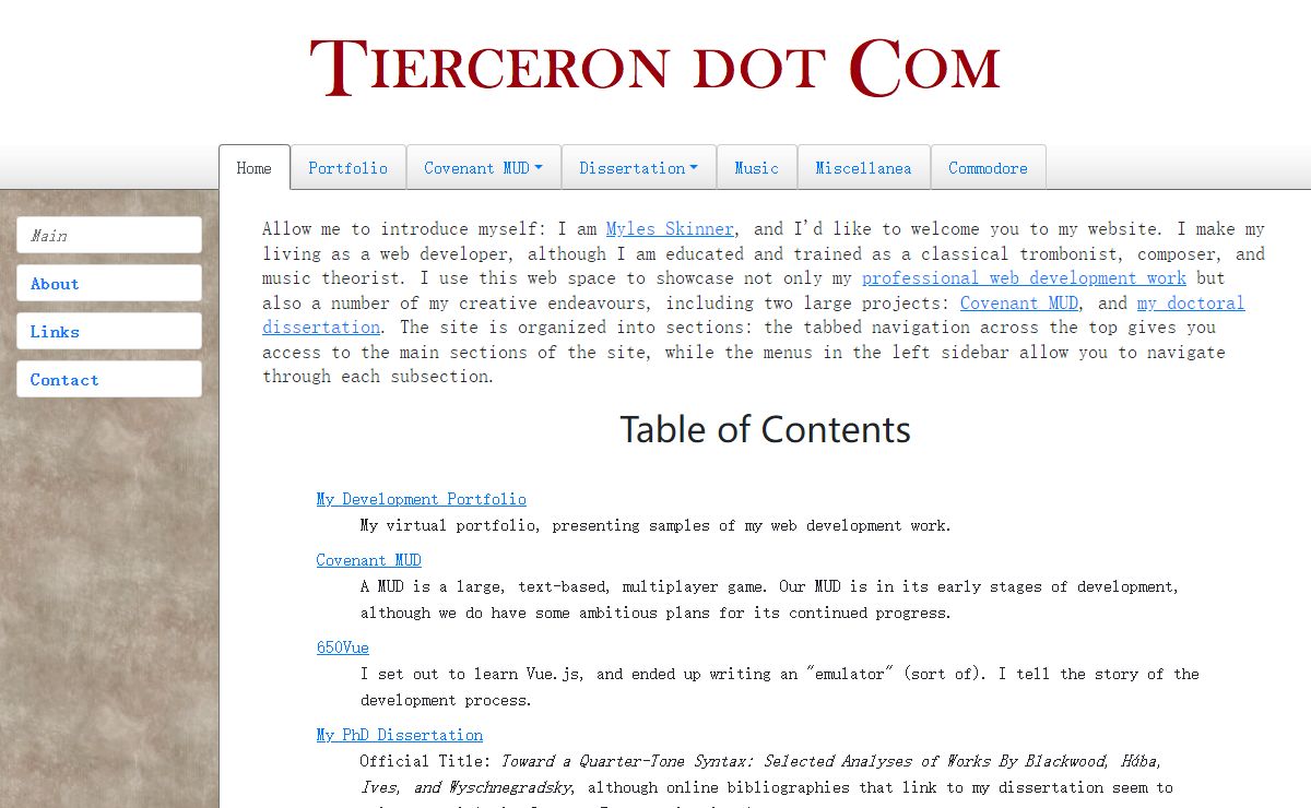 Tierceron.com: Main