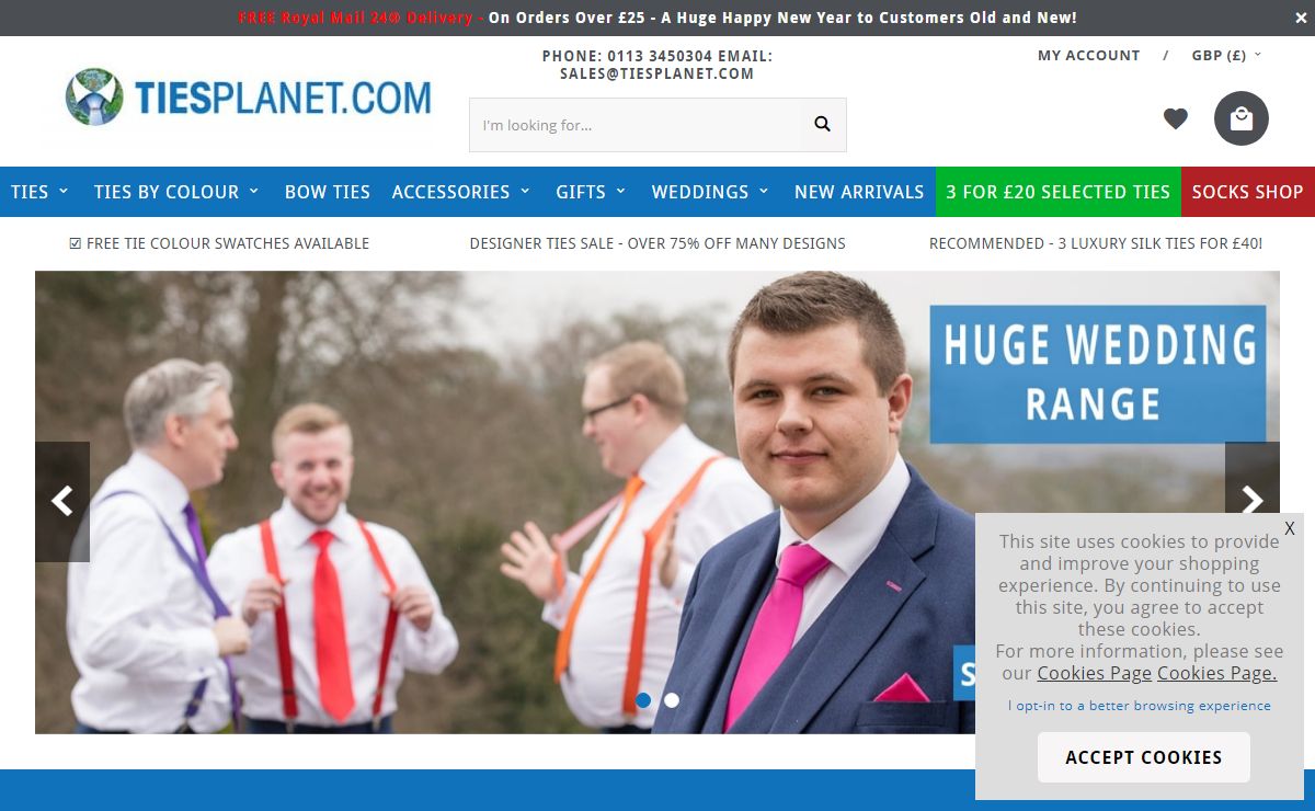 Men’s Ties | Boys Ties | Bowties | Men’s Accessories - Ties Planet Online