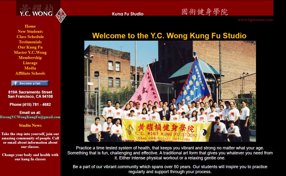 Yc Wong Kung Fu studio