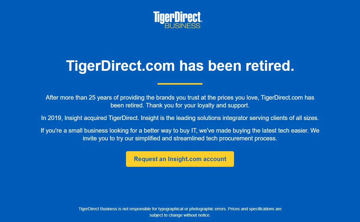 TigerDirect Sunset