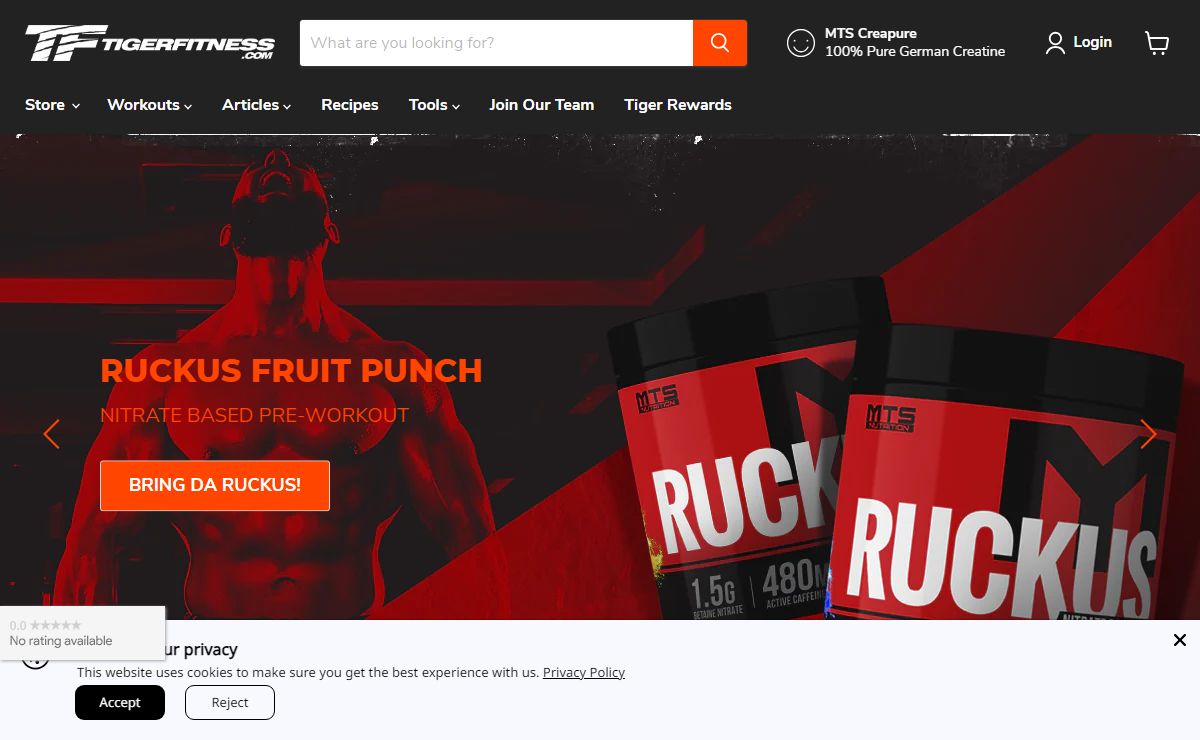 Tiger Fitness - Supplements, Healthy Vitamins & Sports Nutrition Store