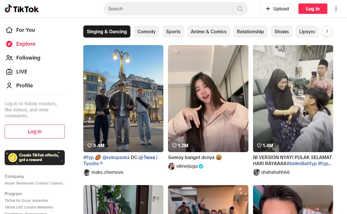 Explore - Find your favourite videos on TikTok