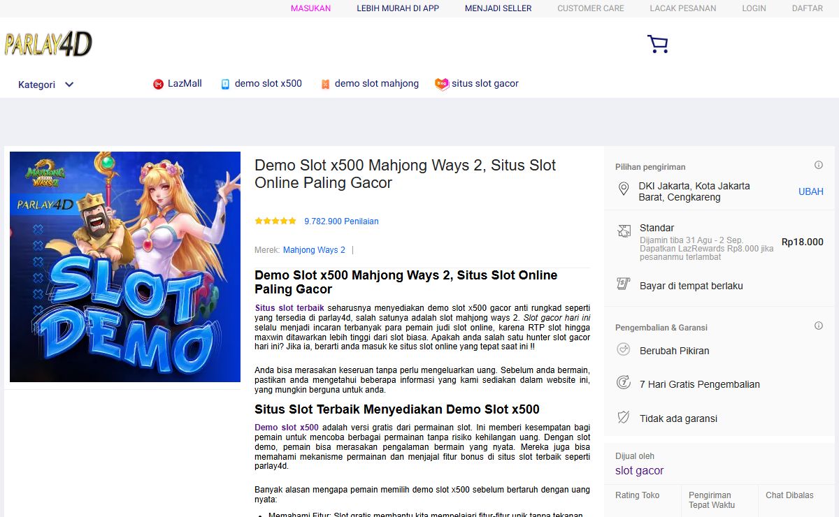 Demo Slot x500 Mahjong Ways 2, Situs Slot Online Paling Gacor