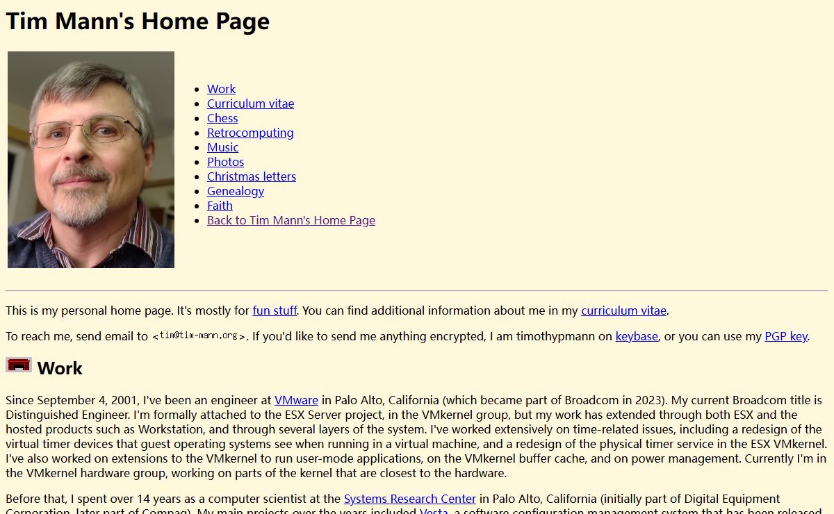 Tim Mann's Home Page