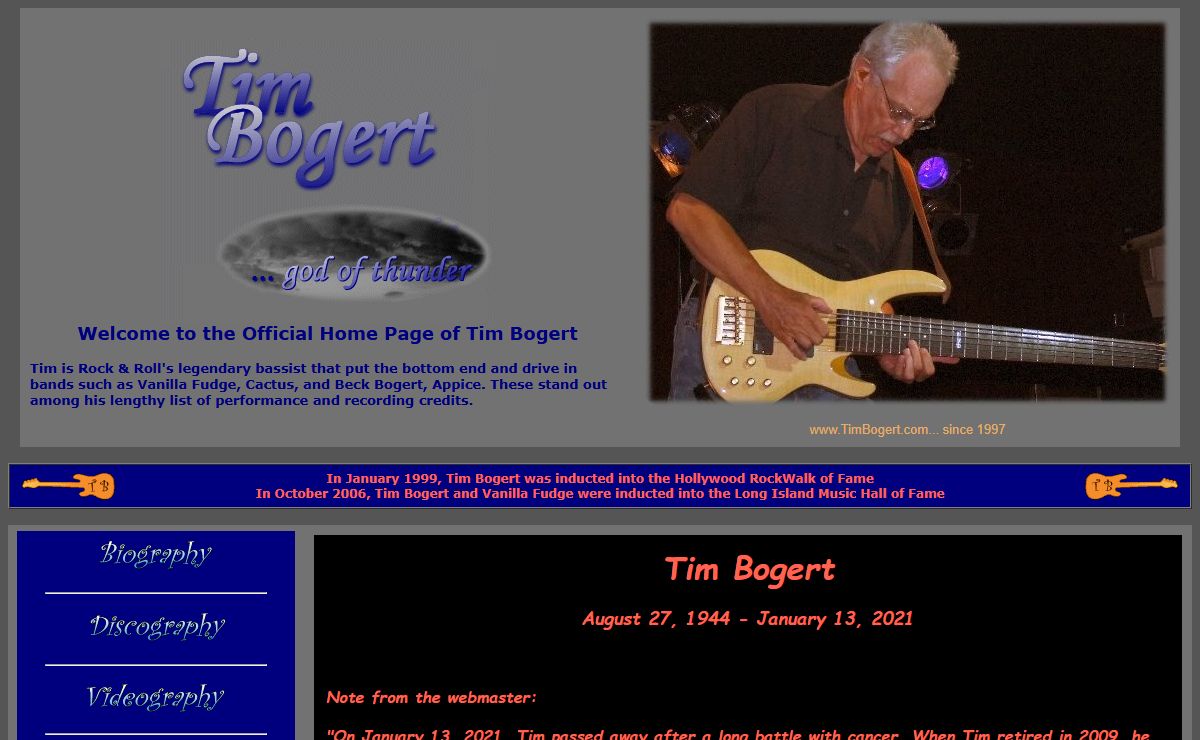 The Tim Bogert Site