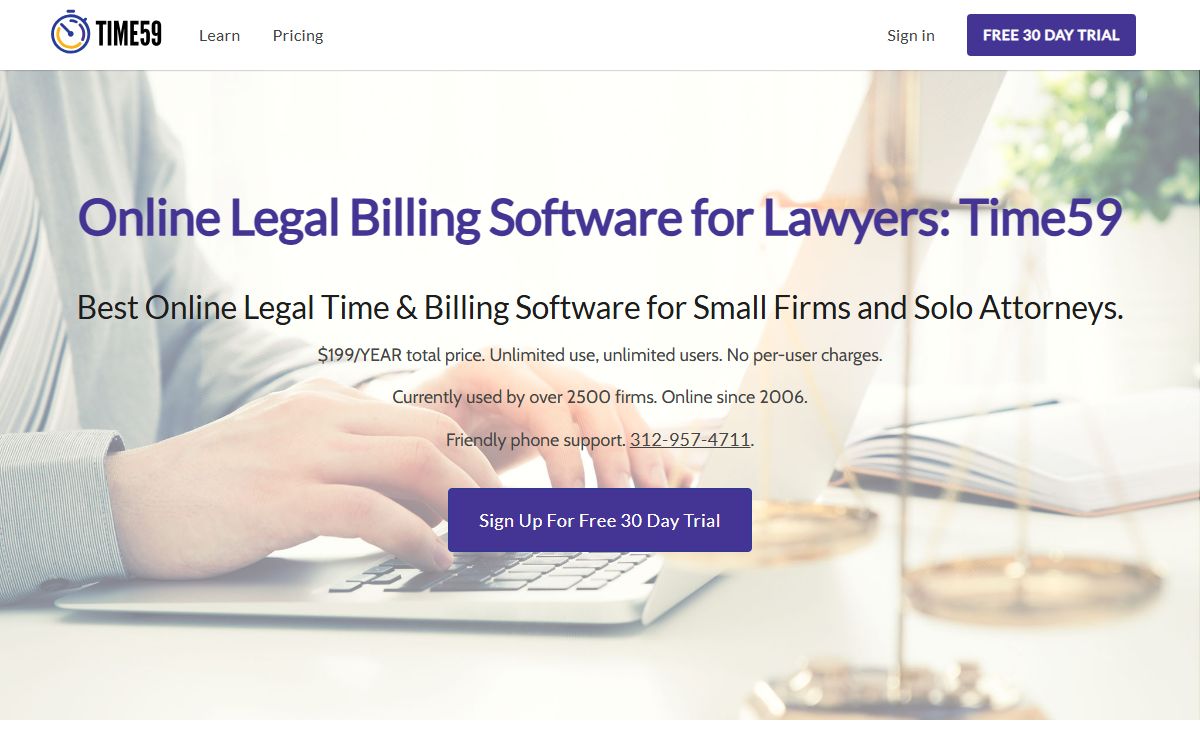 Online Legal Billing Software for Solo Lawyers | Time59