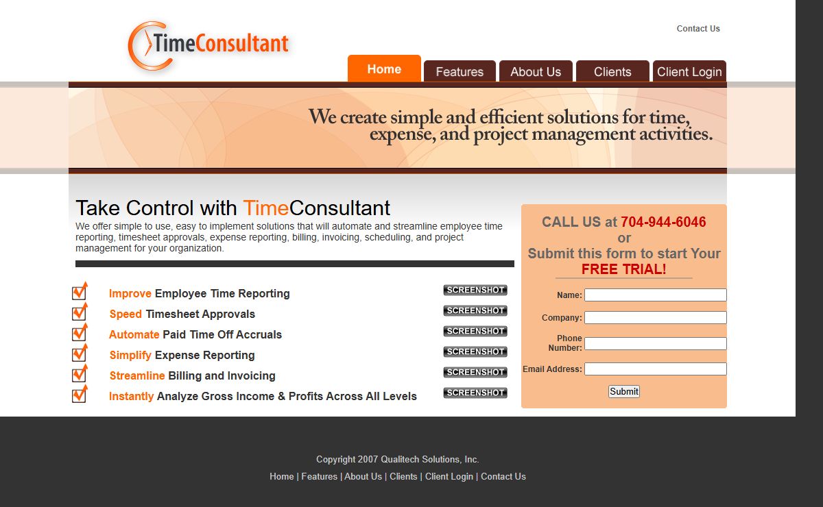 TimeConsultant :: We create simple and efficient solutions.