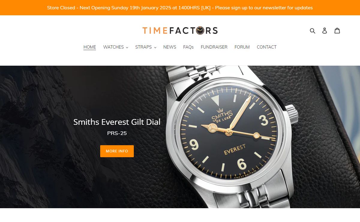 Timefactors | Quality Watches online since 1996 – Time Factors International Limited
