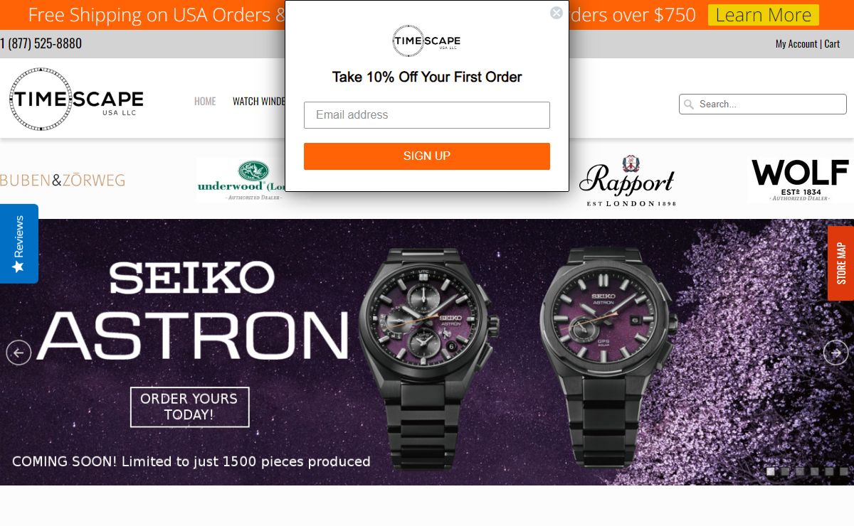 High End Men's Watches & Watch Winders | TimeScape