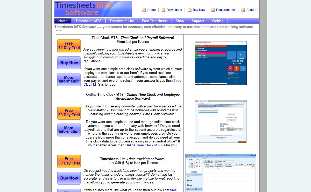 Time Tracking Software, Timesheet Software, Time Clock Software