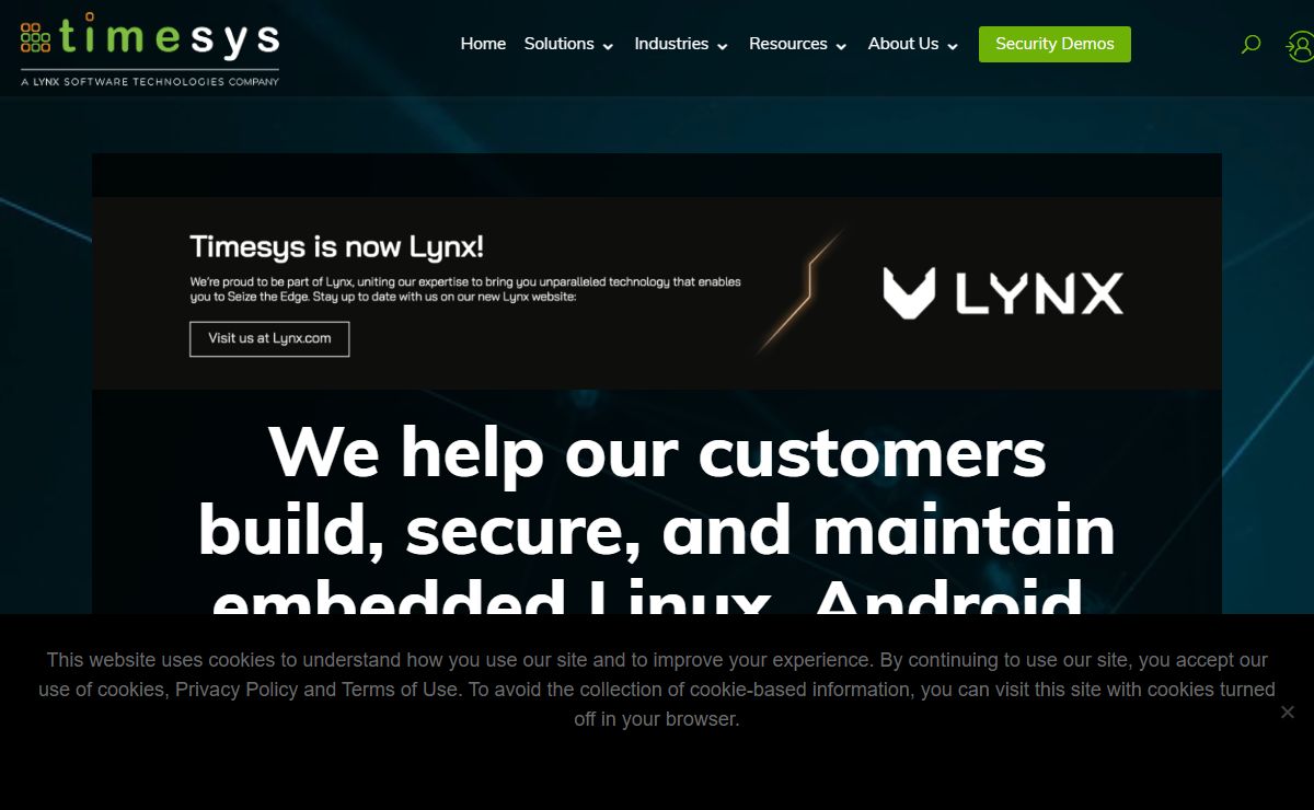 Timesys - We build, secure maintain embedded Linux, Android, open source OS software platforms