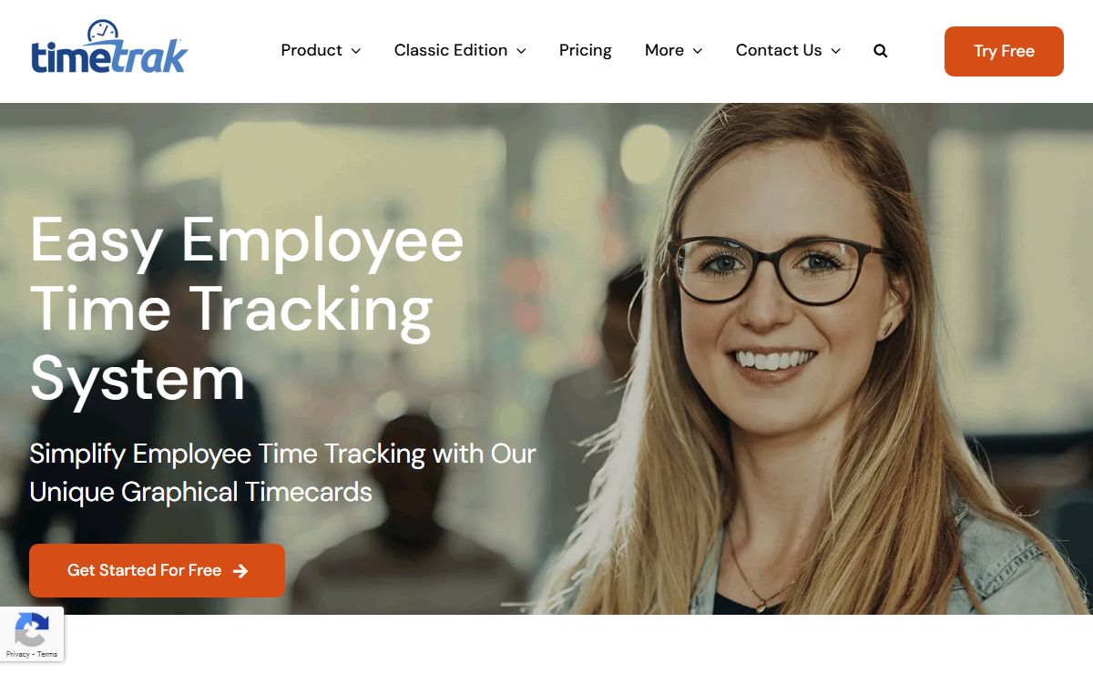 Employee Time Tracking Software - TimeTrak