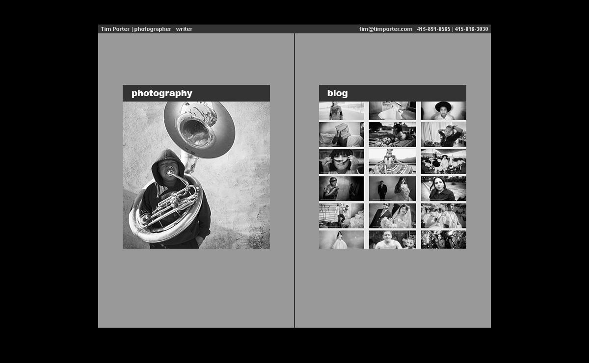 Tim Porter: Photographer & Writer