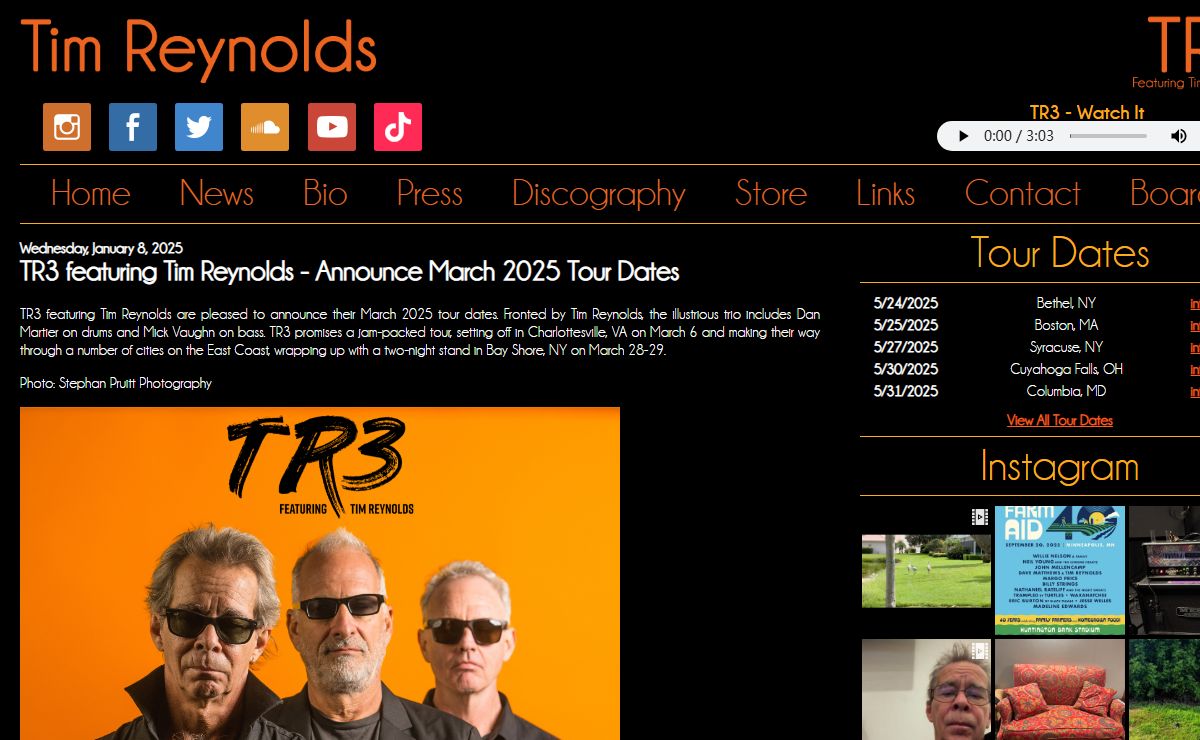 Tim Reynolds - Official Website