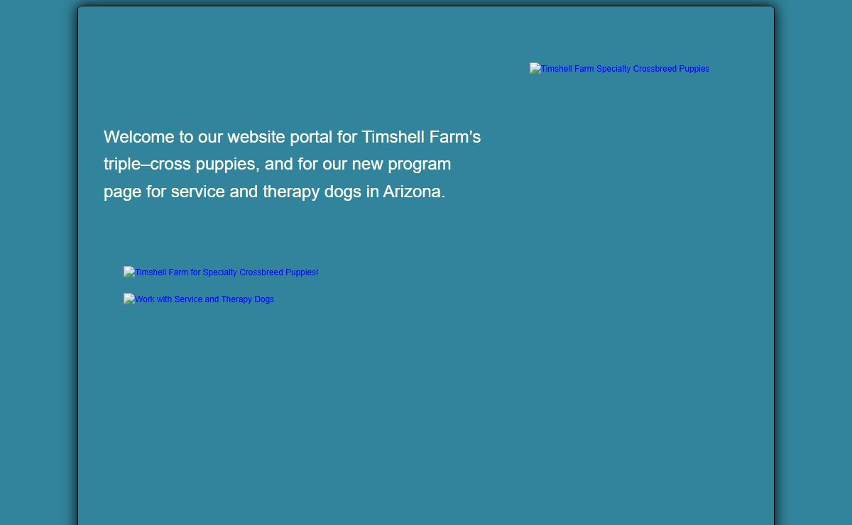 Welcome to Timshell Farm