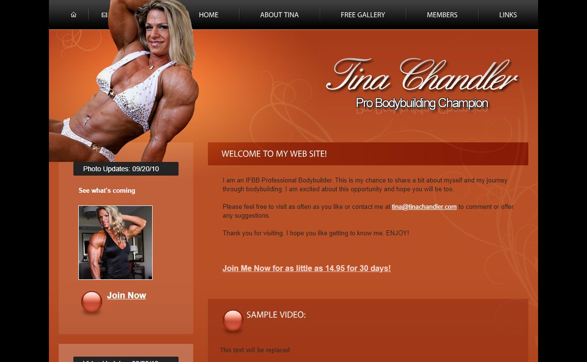 TINA CHANDLER | IFBB Professional Bodybuilder | Home
