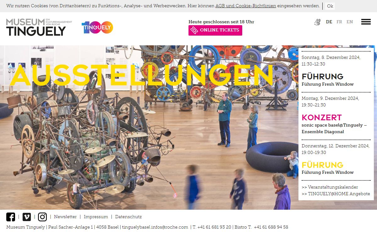 Grösste Sammlung kinetischer Werke von Jean Tinguely | Museum Tinguely Basel