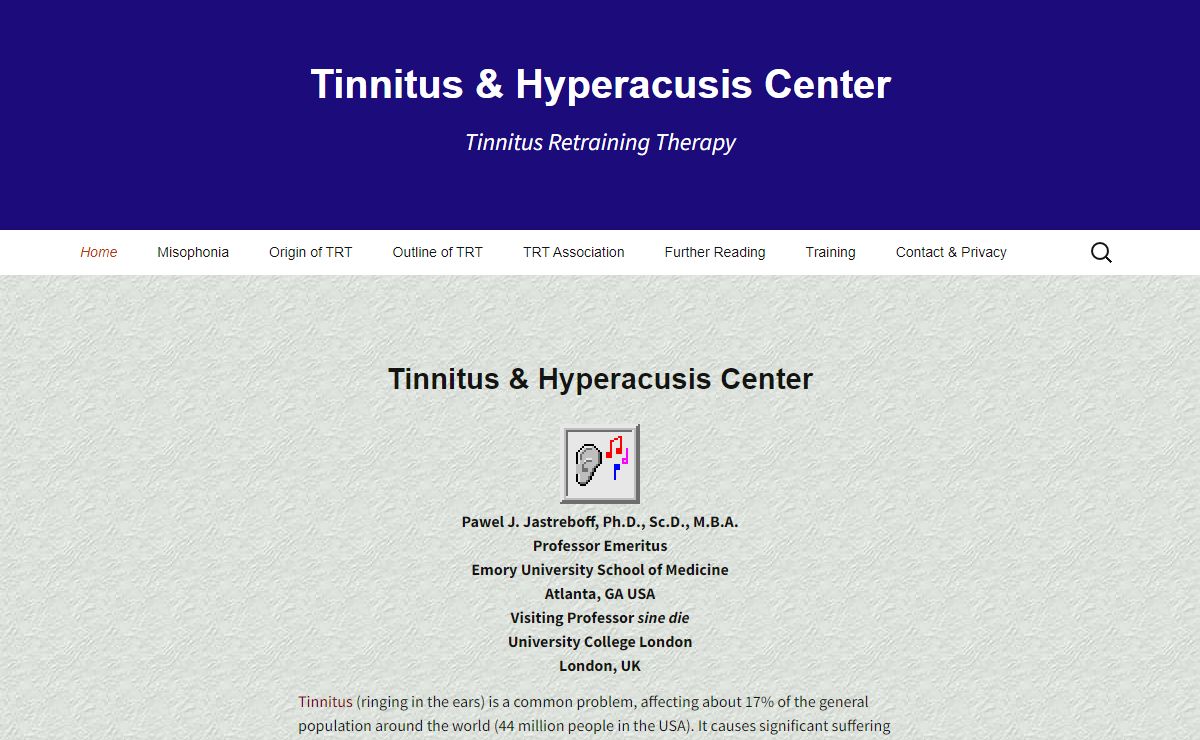 Tinnitus & Hyperacusis Center - Tinnitus Retraining Therapy