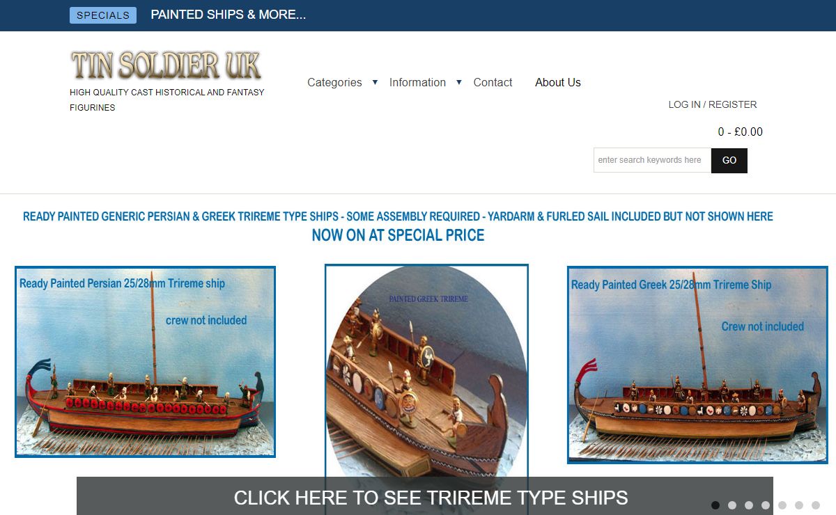 Tin Soldier UK, High quality cast historical and fantasy figurines