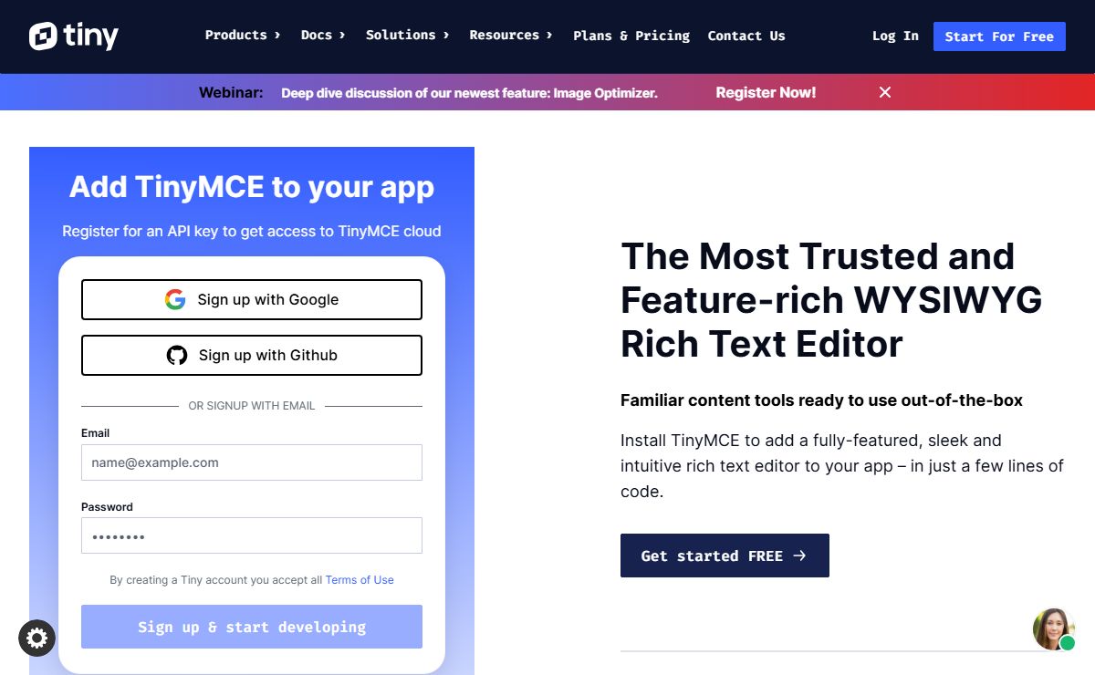 The Most Trusted & Feature-rich WYSIWYG Rich Text Editor | TinyMCE