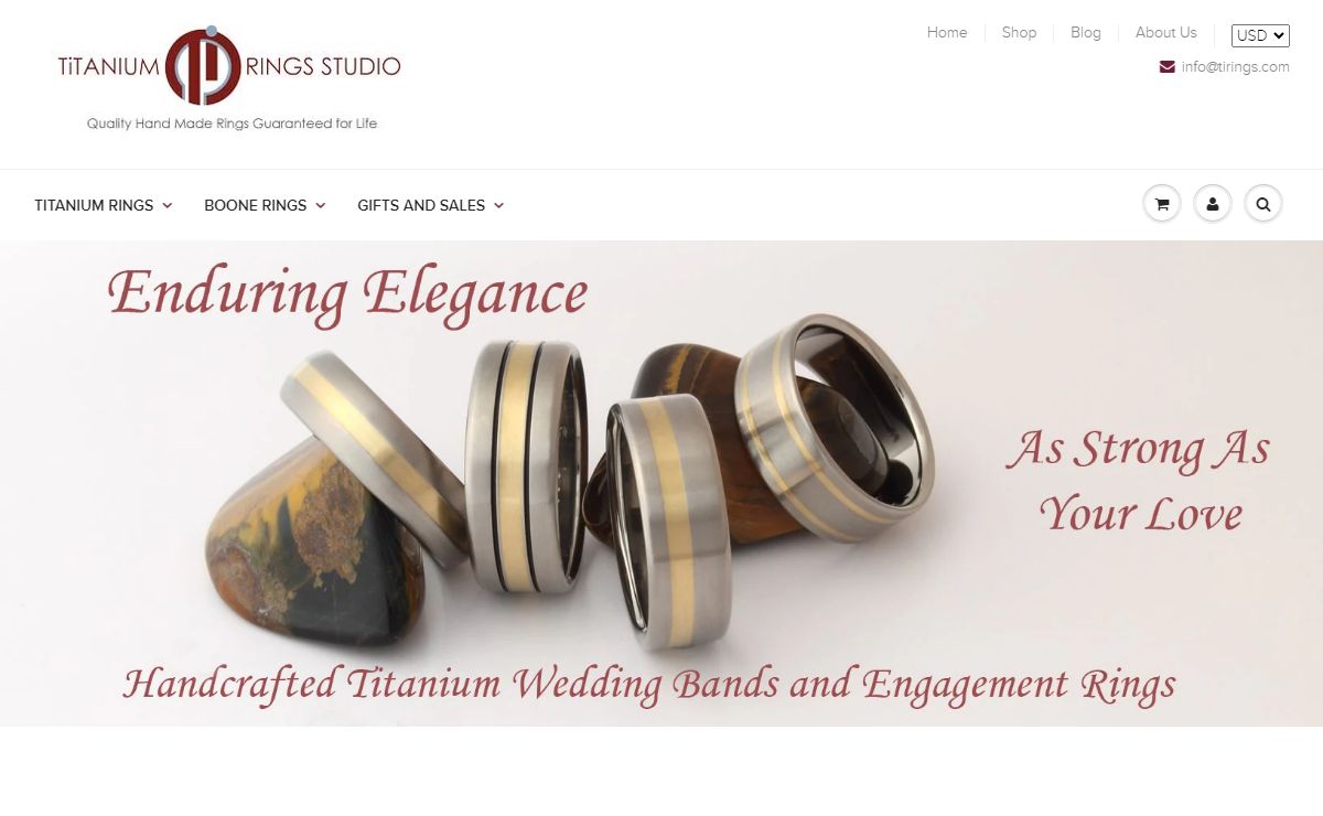 Unique Handcrafted Titanium Wedding Rings and Bands for Men and Women – Titanium Rings Studio