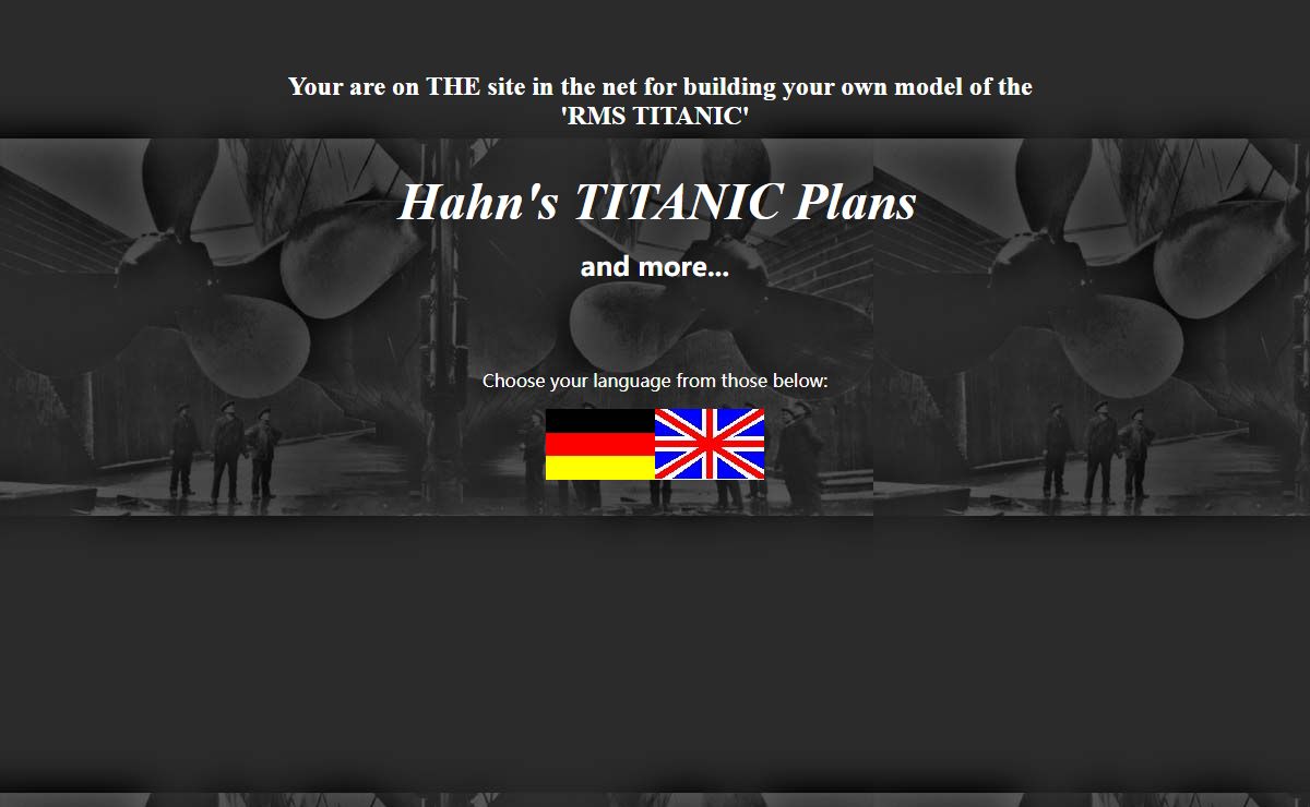 Hahn's Titanic Plans
