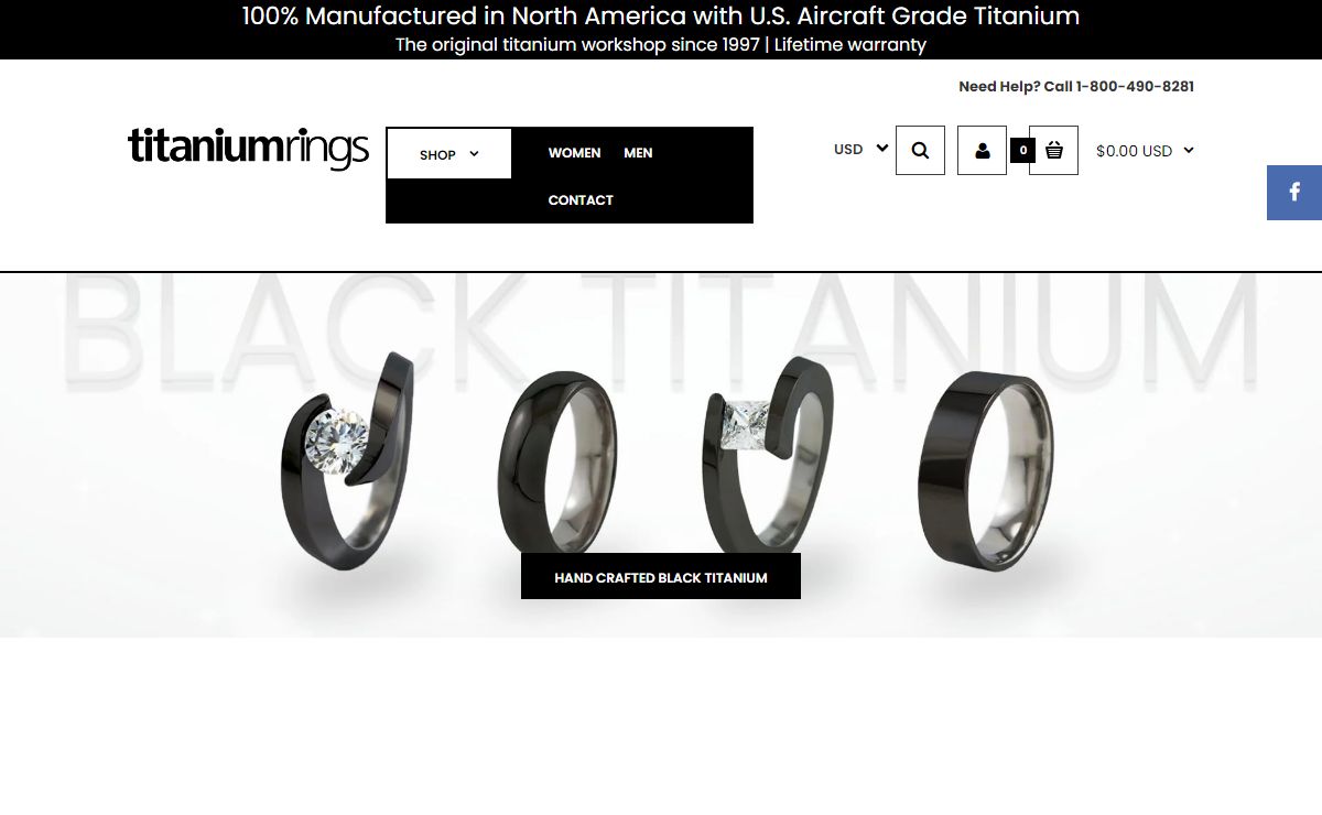 Titanium Rings - Custom Crafted In North America
