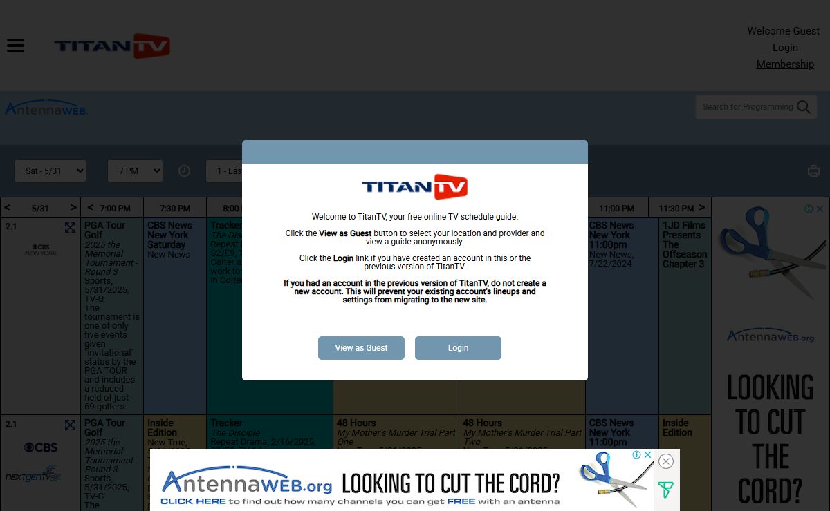 TitanTV: Your Source For TV Listings