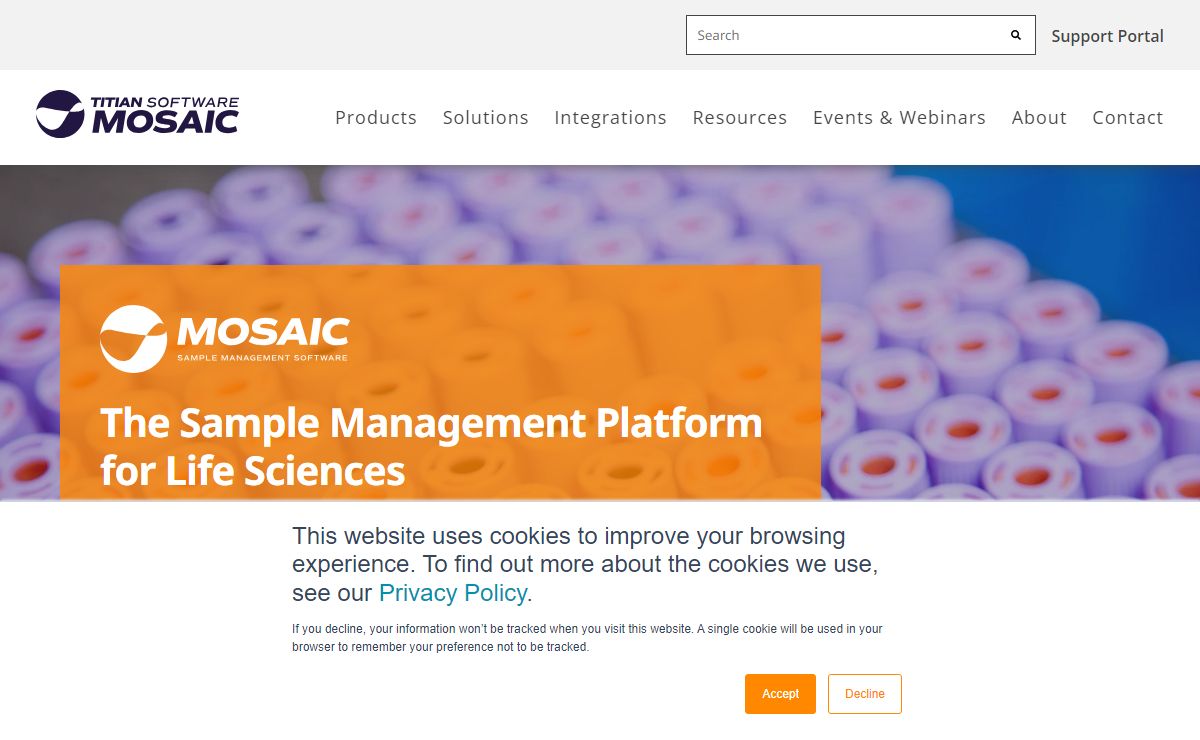 Titian Software | Laboratory Sample Management Software