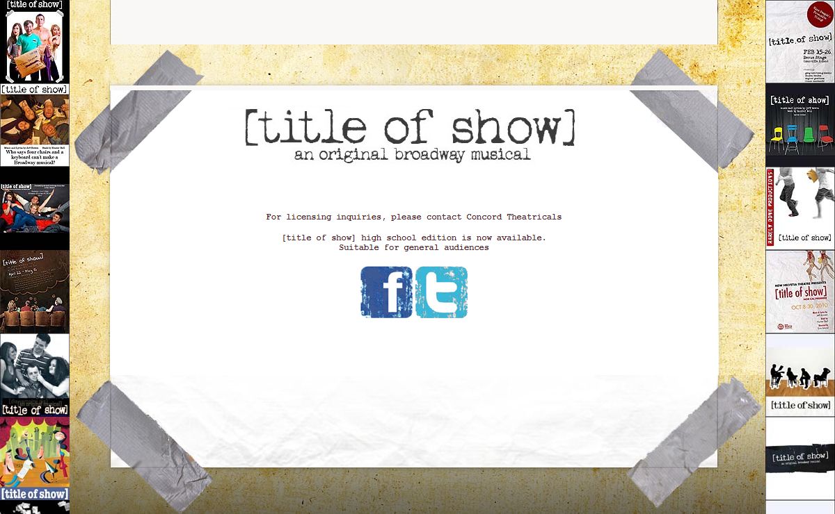 [title of show] - Official Site - Get Tickets