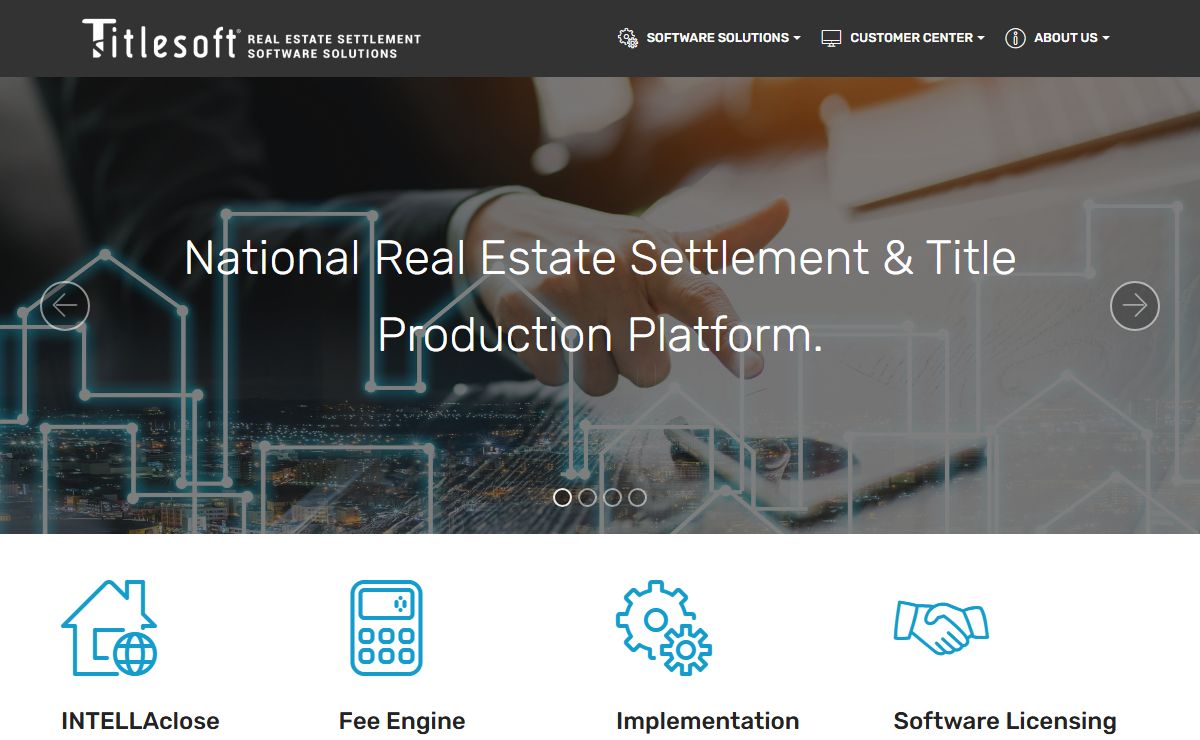 Titlesoft: Web-based Real Estate Closing | Title | Escrow Software Applications