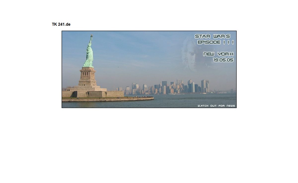 TK241.de | Demnächst mehr über meinen NEW YORK Urlaub 2005|