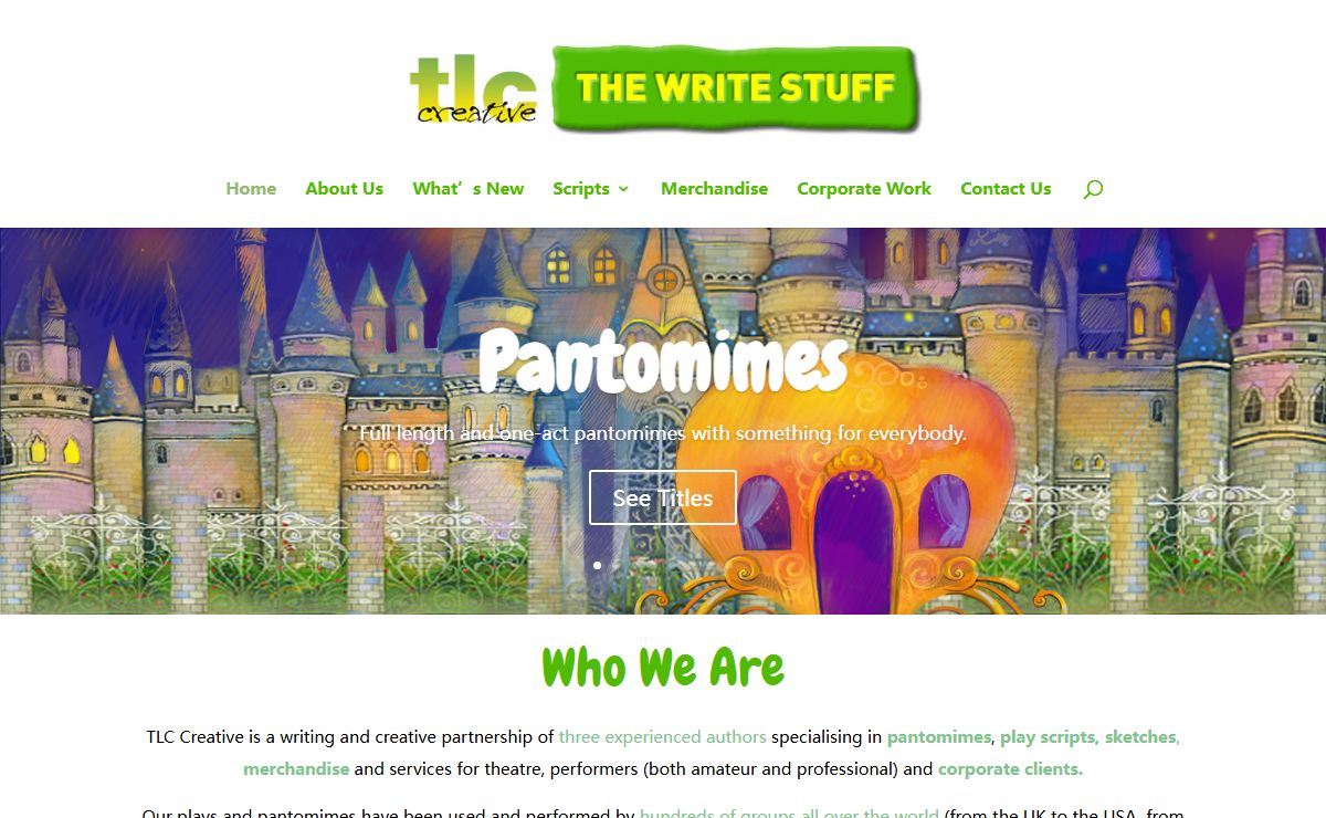 TLC Creative | Creative writing services for plays, pantomimes and more