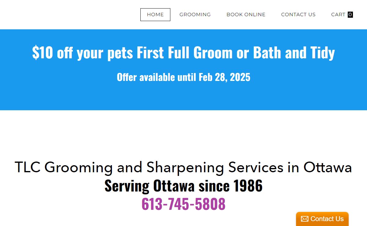 TLC Grooming and Sharpening Services, Pet Groomers in Ottawa