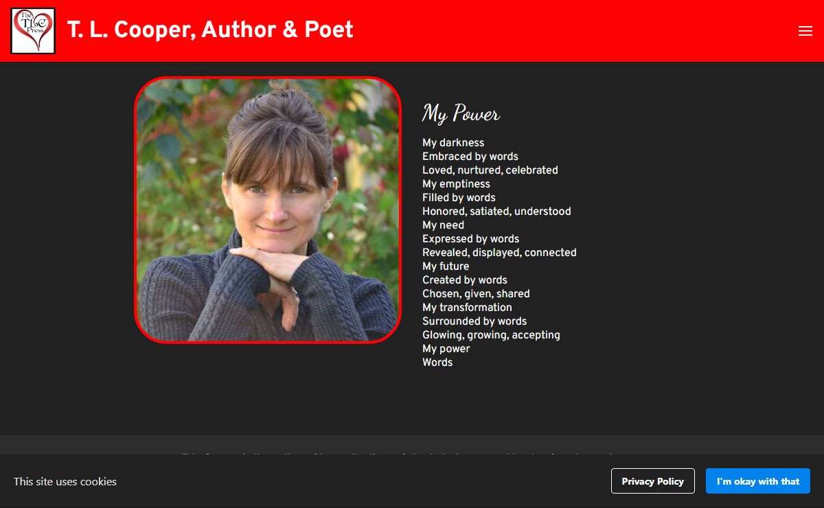 Home - T. L. Cooper, Author & Poet