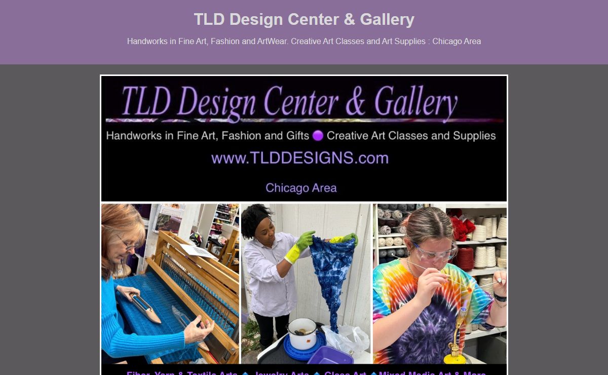 TLD Design Center & Gallery | Weaving Classes & Fiber Art in Chicago Area