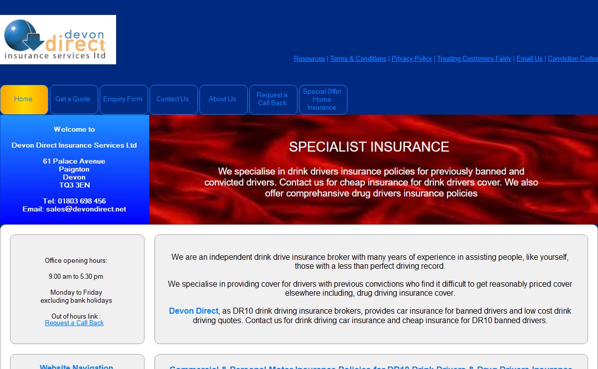 DRINK DRIVERS INSURANCE