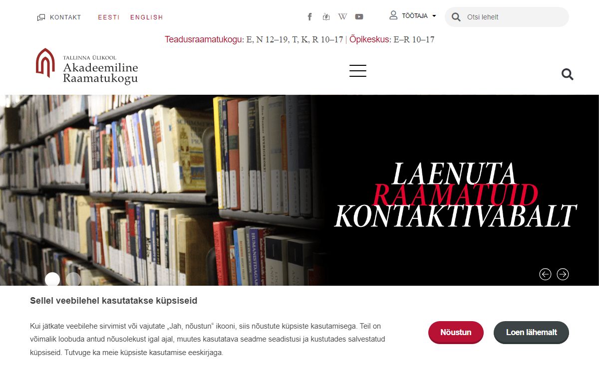 Avaleht — Tallinna Ülikooli Akadeemiline Raamatukogu