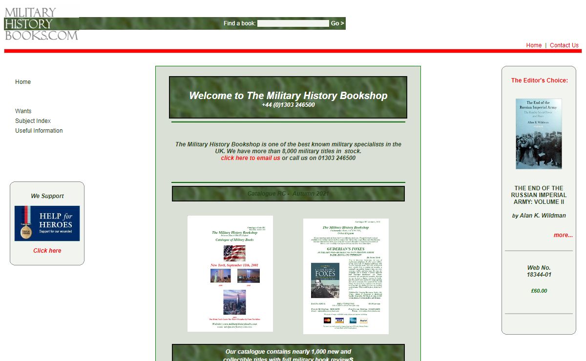 Military History Books - online military history bookshop