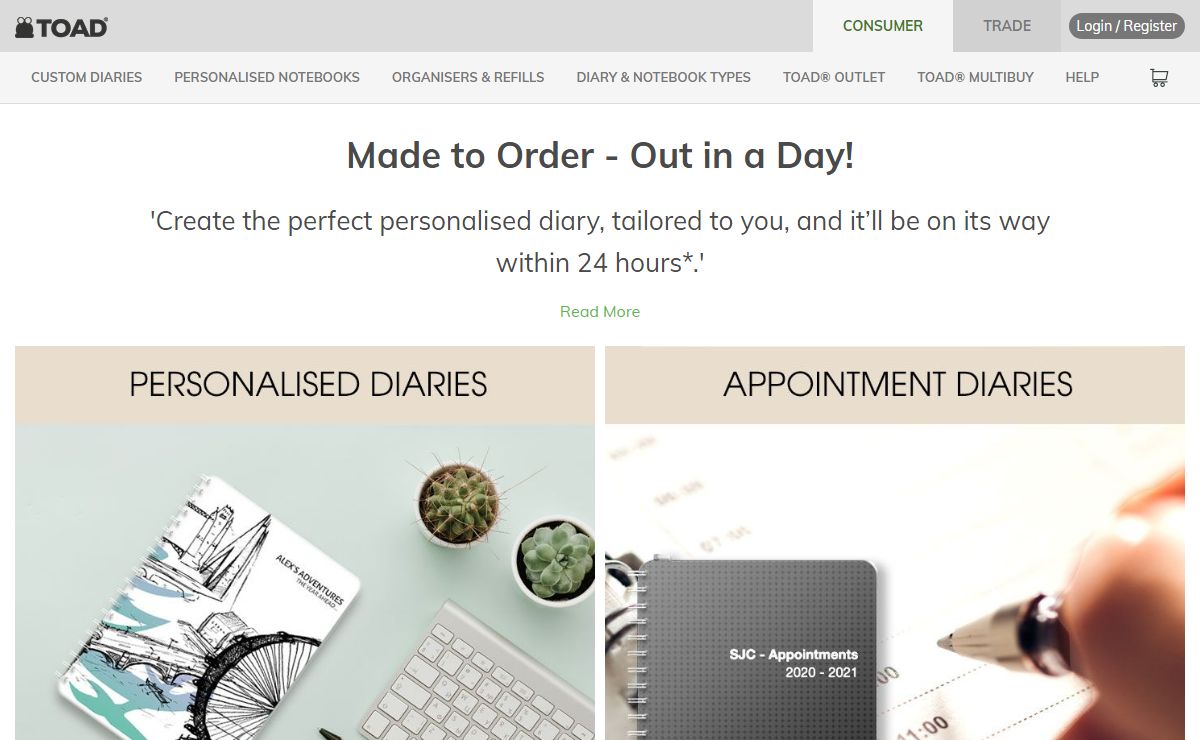 Personalised Custom Diaries & Notebooks | A4 & A5 | 2025-26