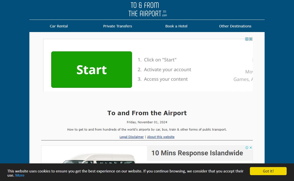 To and From the Airport.com - Transportation from and to airports