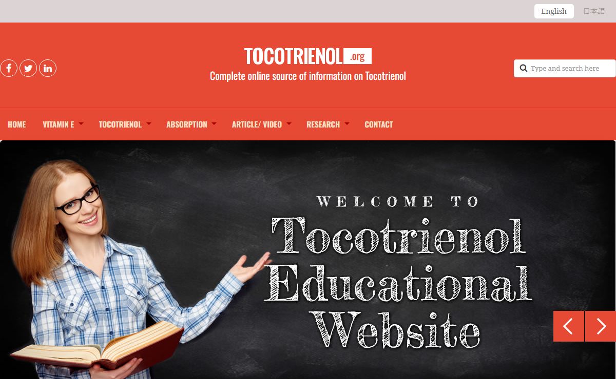 TOCOTRIENOL - Your online source of information on Tocotrienol Tocotrienol.org