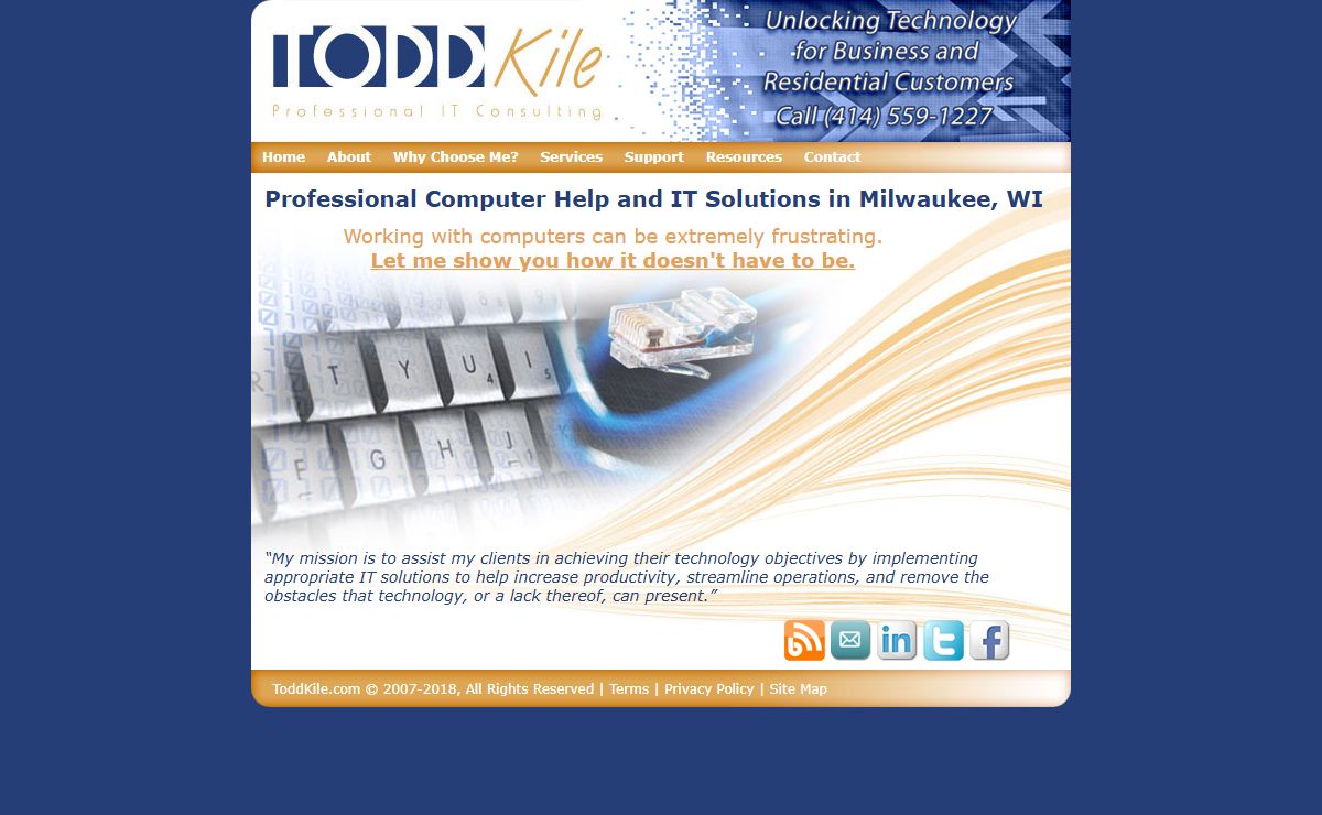 Todd Kile - IT Consulting in Milwaukee, WI. Providing Computer Help and Complete IT Solutions.