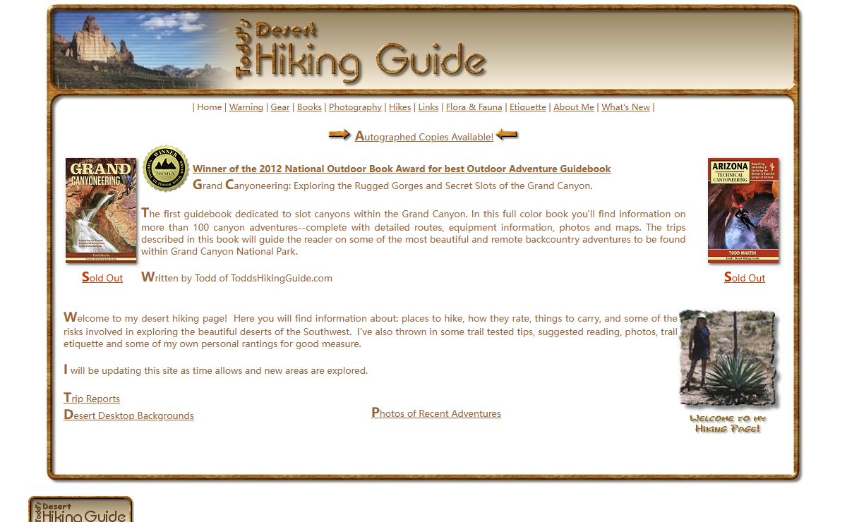 Todds Desert Hiking Guide
