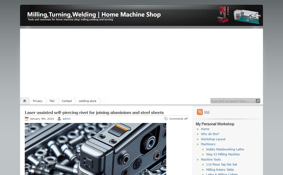 Milling,Turning,Welding | Home Machine Shop