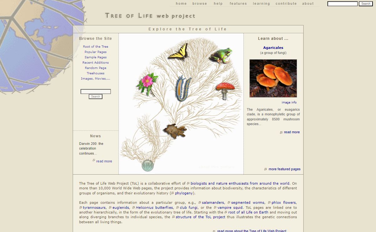 Tree of Life Web Project
