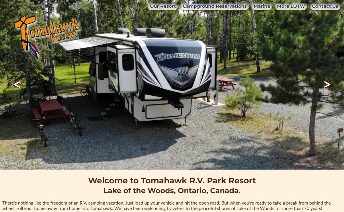 RV Park and Camping, Lake of the Woods, Ontario Canada!